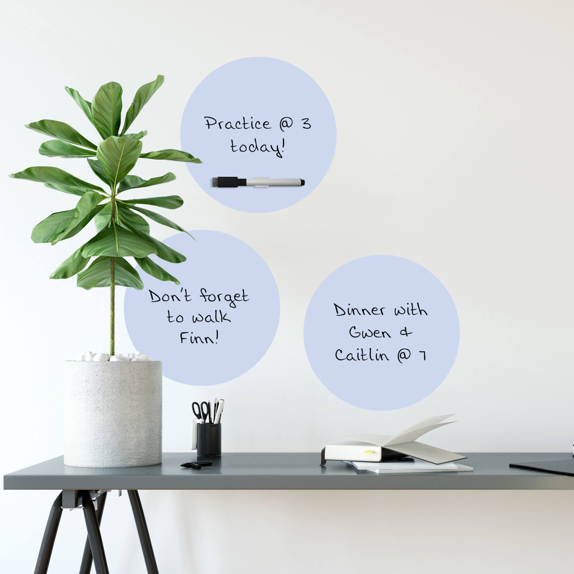 WallPops Aurora Dry Erase Dot Wall Decals, 4ct.